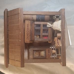 Old West Diorama JAMESTOWN TRAIN DEPOT antique/vintage